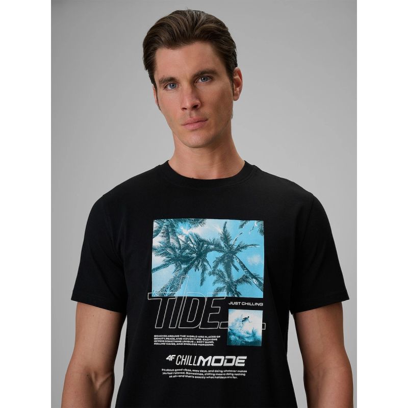 Men's regular printed T-shirt 4F 4FRSS26TTSHM4321-20S 4f
