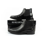 Skechers men's shoes Chelsea boots Miller-Boris elegant leather Skechers