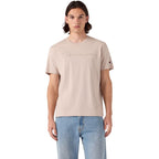 Champion SS Tee Beige Men's T-Shirt 222992 ES084