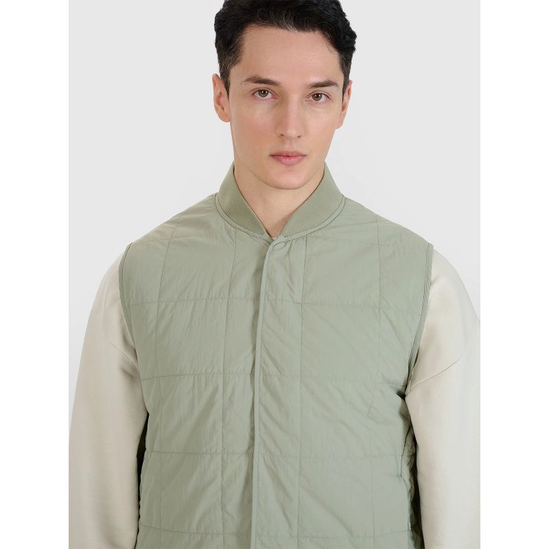 Men's sleeveless vest with stand-up collar 4F 4FWSS25TVJAM210-44S *Kategoria tymczasowa Your Sports Performance