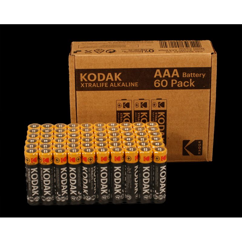 KODAK XTRALIFE ALKALINE BATTERIES AAA LR3 X 60 PCS. Baterie, akumulatorki i ładowarki/Baterie Your Sports Performance