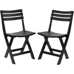 SET OF 4 FOLDABLE PLASTIC CATERING CHAIRS KOMODO ANTHRACITE Home and Garden/Garden Your Sports Performance