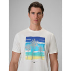 Men's regular printed T-shirt 4F 4FRSS26TTSHM4291-11S