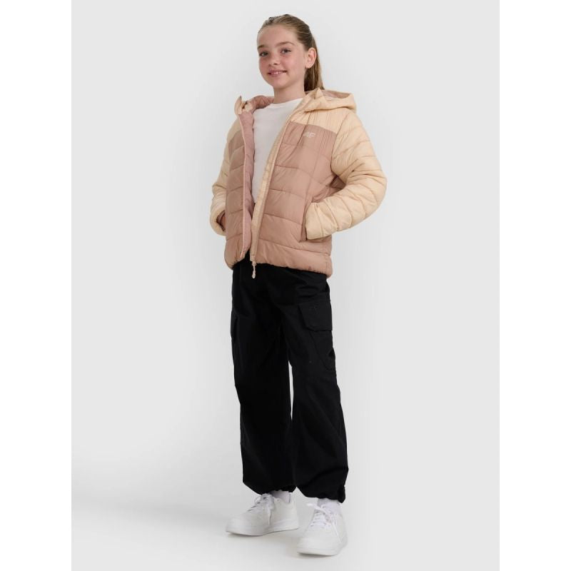 Girls' down jacket with synthetic filling 4F 4FJRAW25TDJAF0771-83S Clothing Your Sports Performance