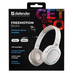 Defender Bluetooth Freemotion Over-Ear Headphones B444 Beige 63444 In preparation Your Sports Performance