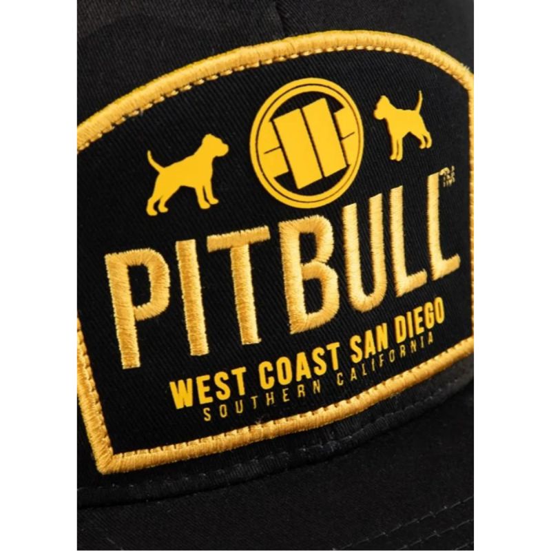 PitBull Mesh Dogs Flat Snapback Trucker Cap - 629011918900 Odzież/Czapki/Czapki z daszkiem Your Sports Performance