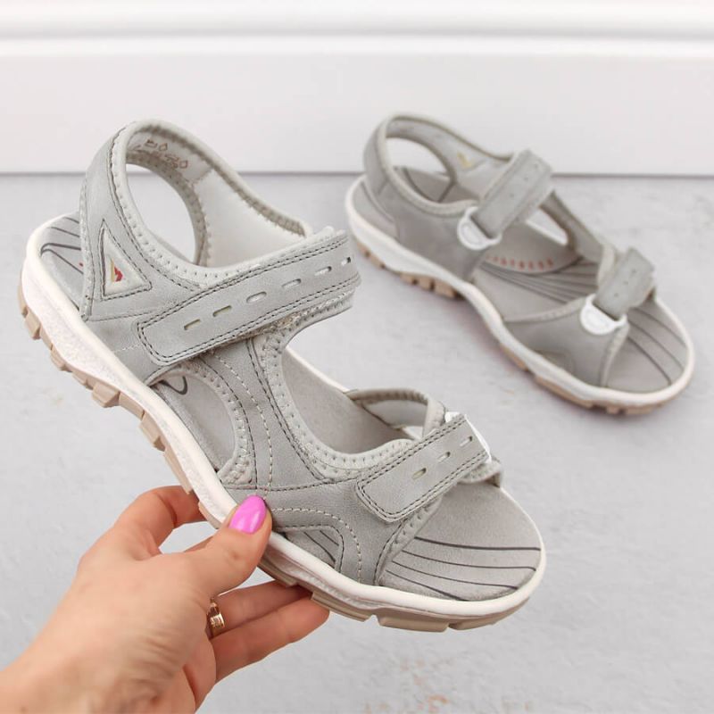 Comfortable Rieker W RKR674 gray sandals Footwear/Lifestyle/Rieker Your Sports Performance