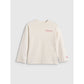 Oversized longsleeve with print for girls 4F 4FJRAW25TLONF589-11S 4f