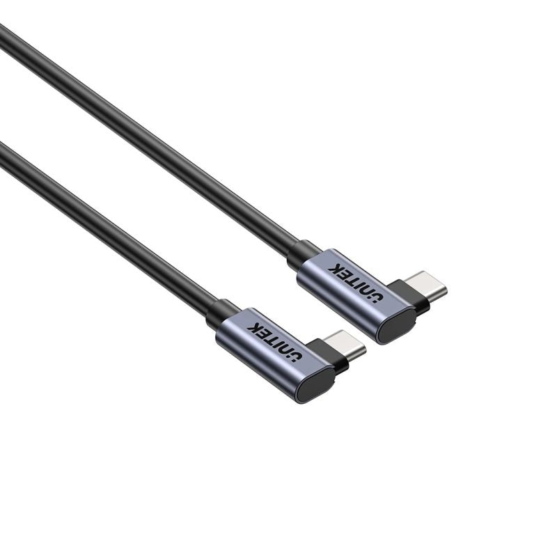UNITEK USB-C CABLE ANGLED 90°/90° PD 100W M/M 0.5M Kable i adaptery/Kable USB Your Sports Performance