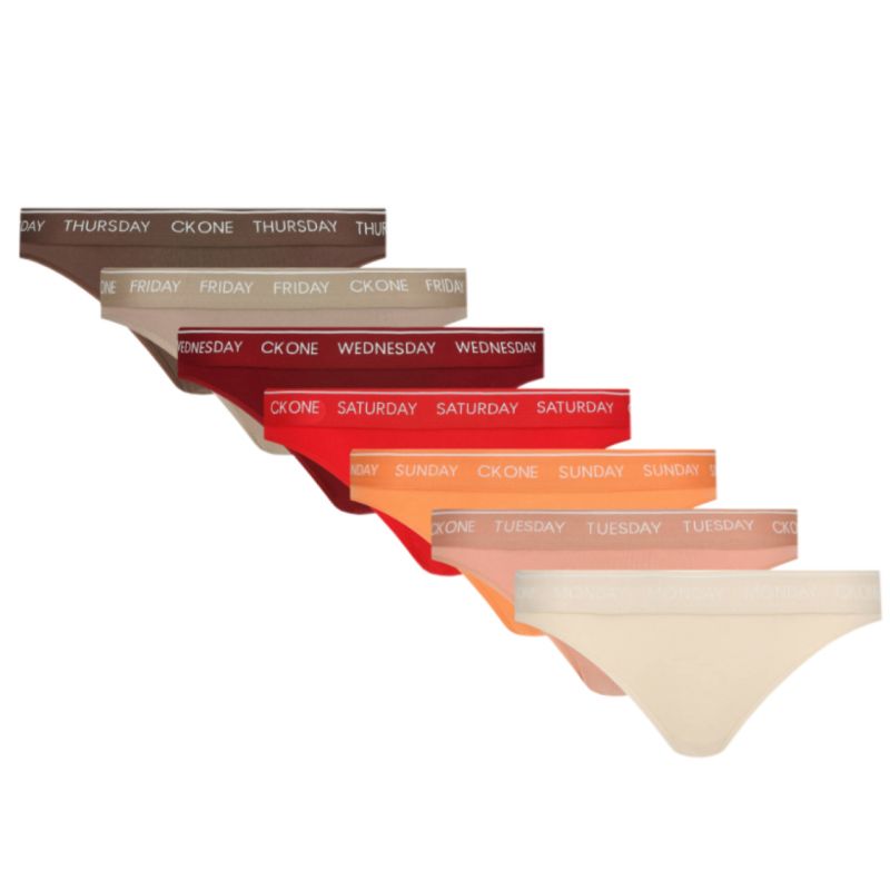 Calvin Klein Thong Thong 7Pk W 000QF5937E Clothing/Lifestyle/Bielizna damska Your Sports Performance
