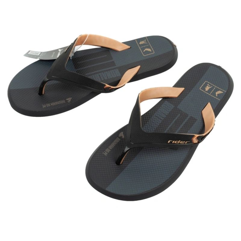 Rider shoes men's sports flip-flops R1 Prime comfortable slippers black Rider