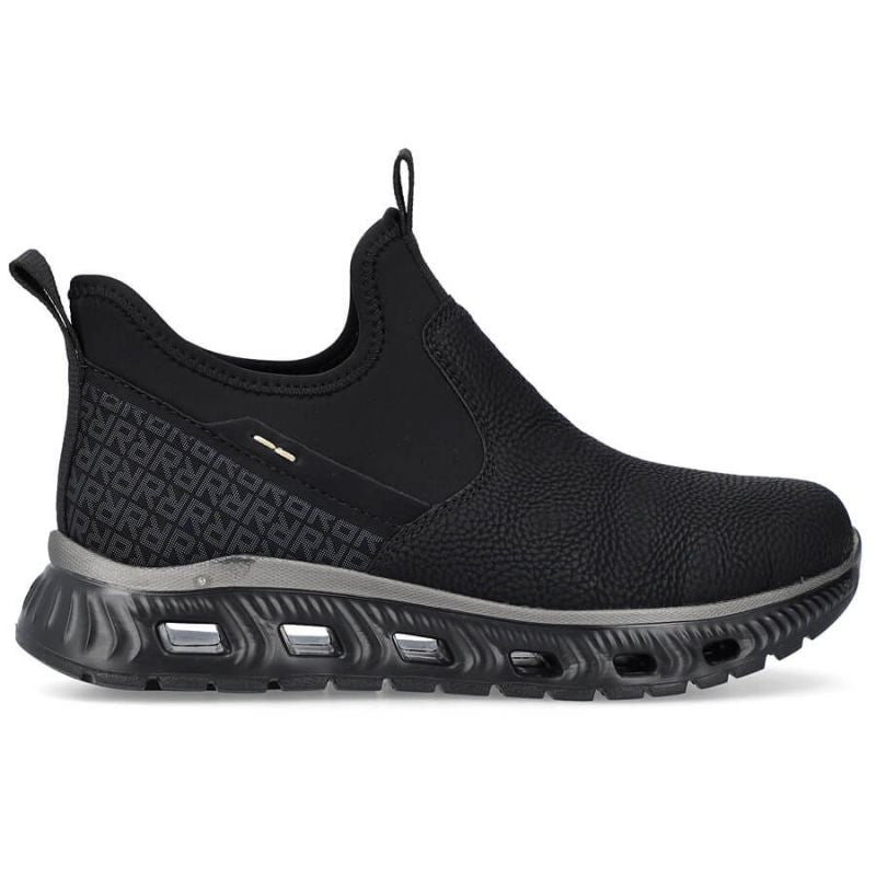 Rieker W RKR616 comfortable slip-on ankle boots, black Footwear/Lifestyle/Rieker Your Sports Performance