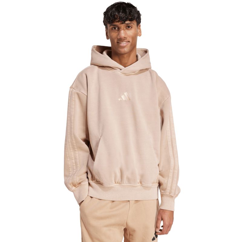 Men's adidas sweatshirt A SZN W FL HD beige JL6537 In preparation Adidas