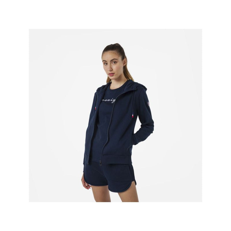 Rossignol W LOGO SWEAT FZ HOOD FL navy blue Rossignol
