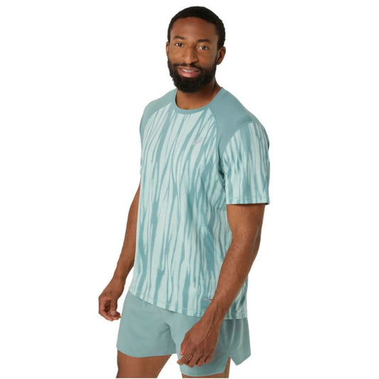 Asics Road All Over Print SS Top M 2011D092-300 T-shirt Clothing/Running Asics