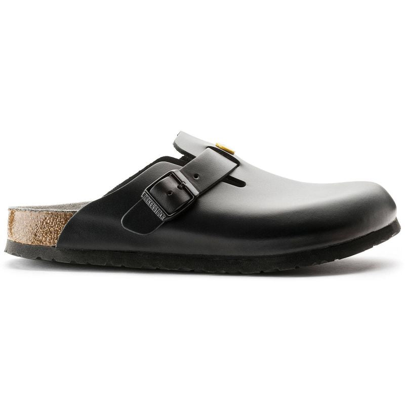 Women's Birkenstock Boston ESD Black clogs natural leather medical narrow slippers (0061368) Footwear/Lifestyle/Brinkenstock/Klapki/chodaki Birkenstock