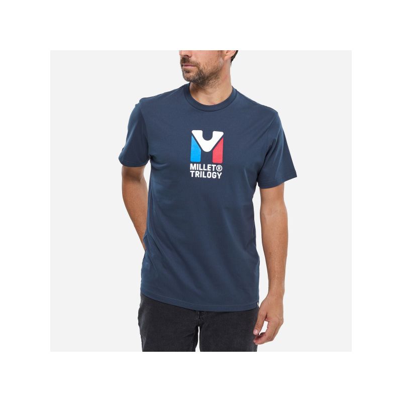 MILLET Chamonix Tri Ts Ss M Navy Blue Men's T-shirt