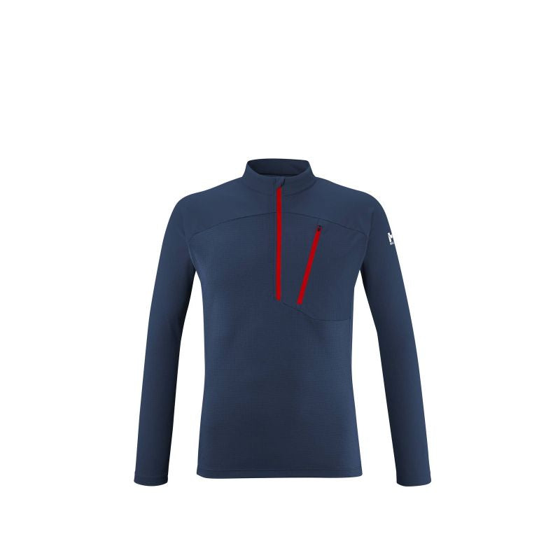 MILLET M Morpho Zip Ls Navy Blue T-shirt Import z PMSport Your Sports Performance