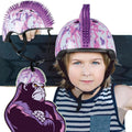 CHILDREN'S ADJUSTABLE CYCLING HELMET NO FEAR MOHAWK SIZE (48-52CM) WHITE/PURPLE Sport/Rowery/Kaski Your Sports Performance