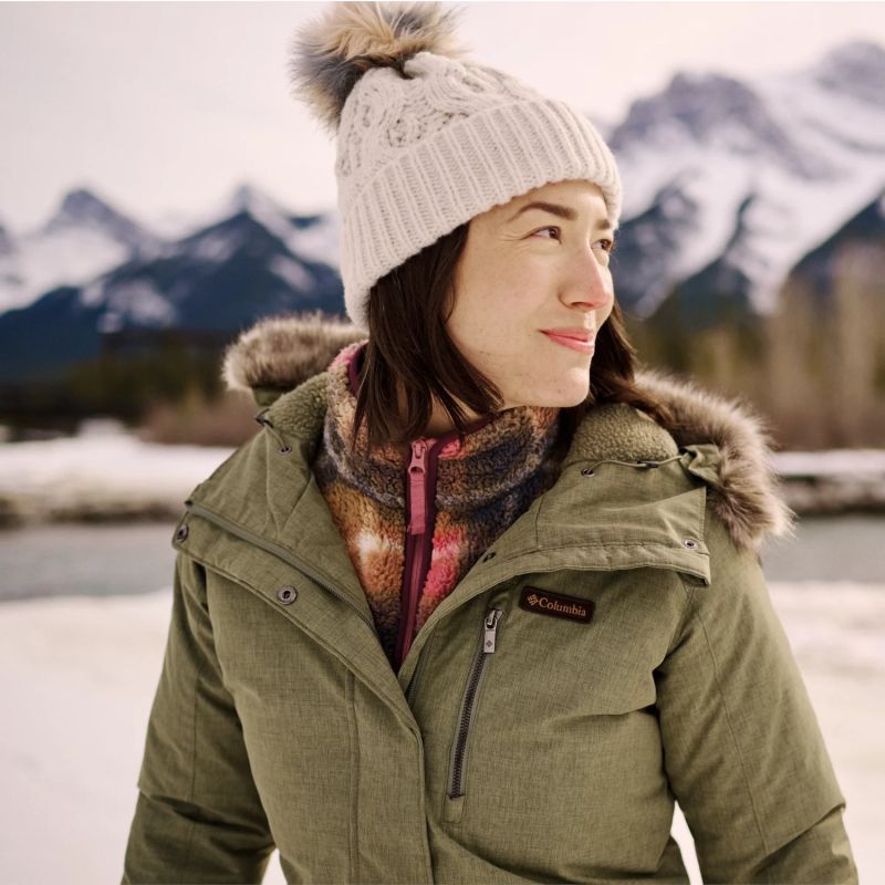 Columbia Boundless Days Cable Knit Pom Beanie W 2092641278 Clothing/Outdoor/Czapki, szaliki, rękawiczki, maski/Columbia Your Sports Performance