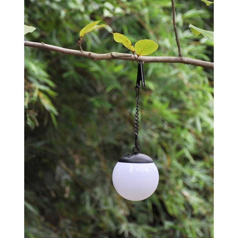 SOLAR LAMP PLASTIC BALL HANGING WITH CLIP 10X30CM Dom I Ogród/Lampy I Lampiony/Lampy Your Sports Performance