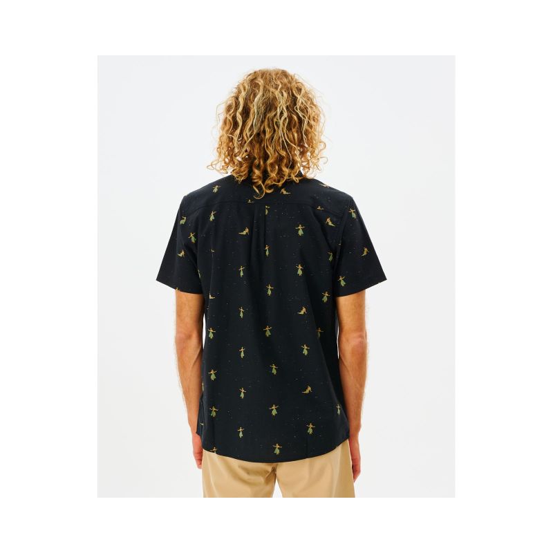 RIP CURL Hula Breach S/S Shirt Black