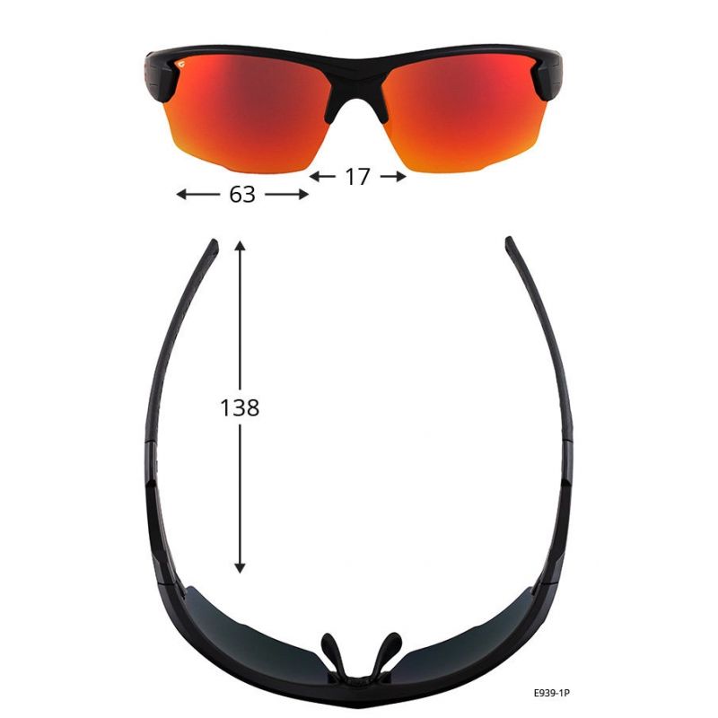 GOGGLE FRANK E929-3P brown demi/yellow glasses In preparation Your Sports Performance
