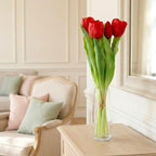 BOUQUET OF 7 RED TULIPS 31 CM LIKE LIFE SPRING DECORATION Home and Garden/Equipment Your Sports Performance