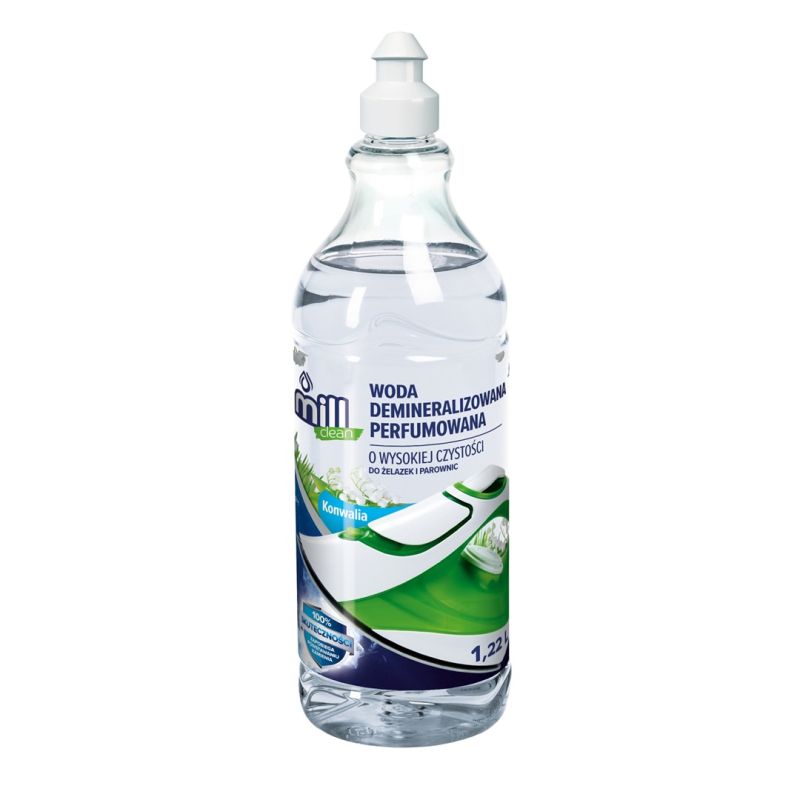 MILL CLEAN Demineralized Water Perfumed Lily of the Valley for Irons, Ironing Product. 1.22L Chemia/Woda destylowana Your Sports Performance