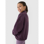 Girls' sweatshirt without zipper, without hood 4F 4FJRSS25TSWSF2058-50S *Kategoria tymczasowa Your Sports Performance