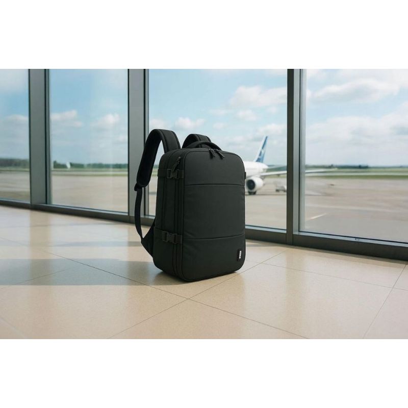 NOVEEN CTB500 Black 40x20x25 Cabin Travel Backpack with Pump Bagaż/Plecaki Your Sports Performance