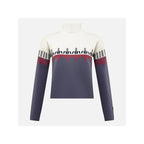 ROSSIGNOL W PATTERNED TN SWEATER blue women's sweater