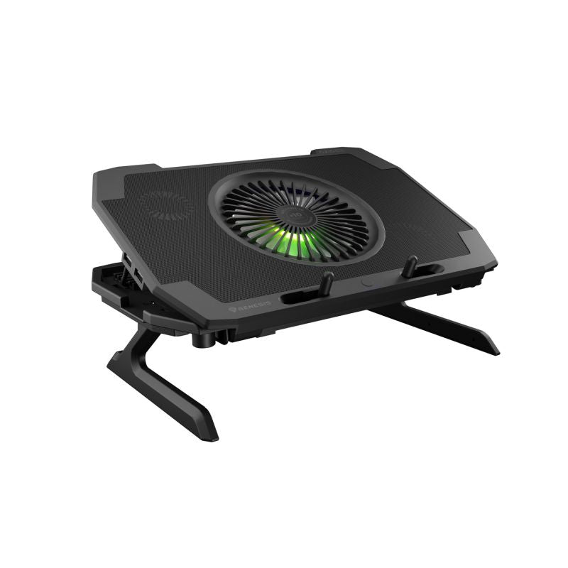 GENESIS Oxid 850 cooling pad for laptop 43.9 cm (17.3") 2500 RPM Black Chłodzenie/Podstawki pod notebooki Your Sports Performance