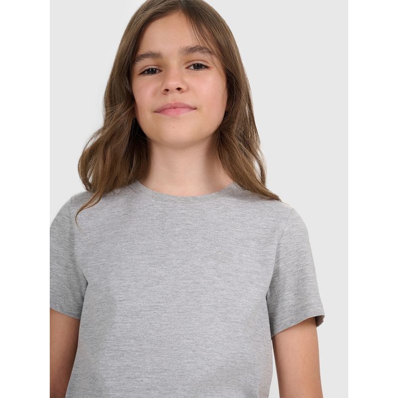 Regular plain girls' T-shirt 4F 4FJRMM00TTSHF3231-25M 4f