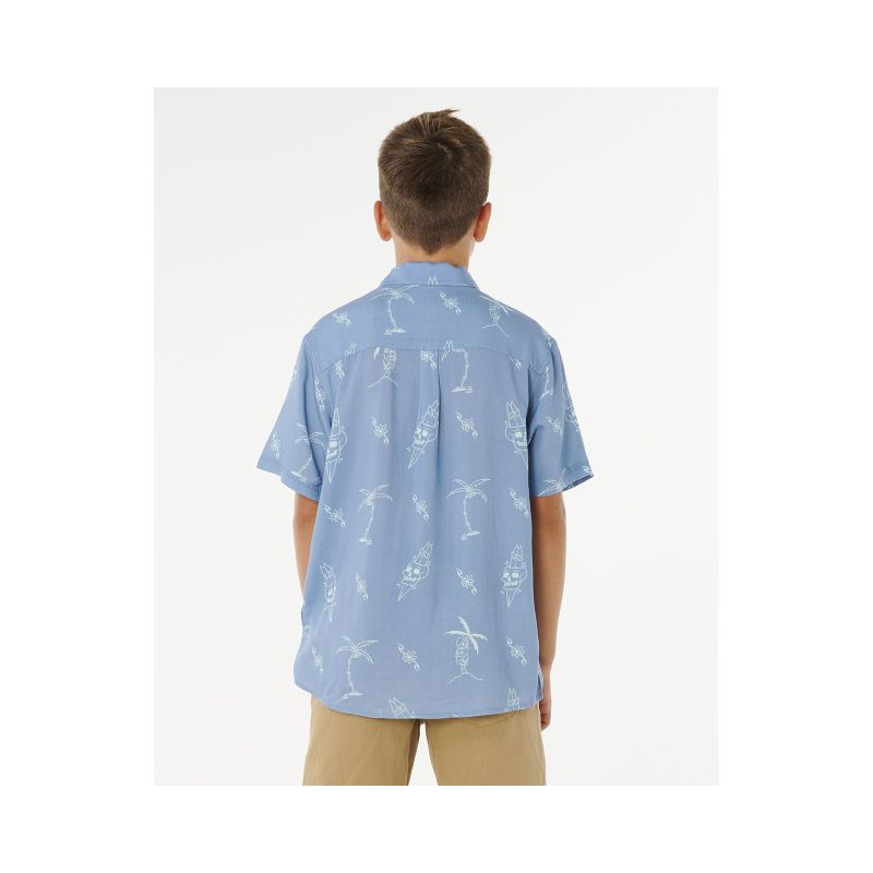 RIP CURL Eternal Shred Ss Shirt-Boy blue