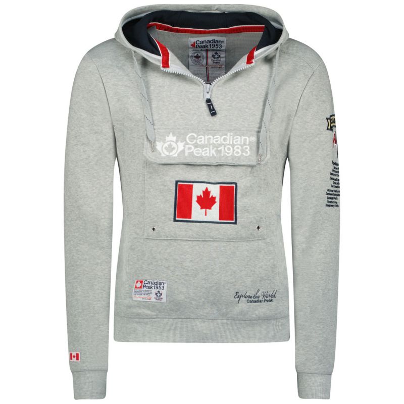 Canadian Peak GALAPAGOS BGREY CP MEN 054 POP sweatshirt (RBMWW3826H/CP-GRIS MÉLANGÉ) In preparation Your Sports Performance