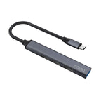 SAVIO HUB USB-C - 3 X USB-A 2.0, 1 X USB-A 3.0, GRAY, AK-71 Kable i adaptery/Adaptery, przejściówki Your Sports Performance