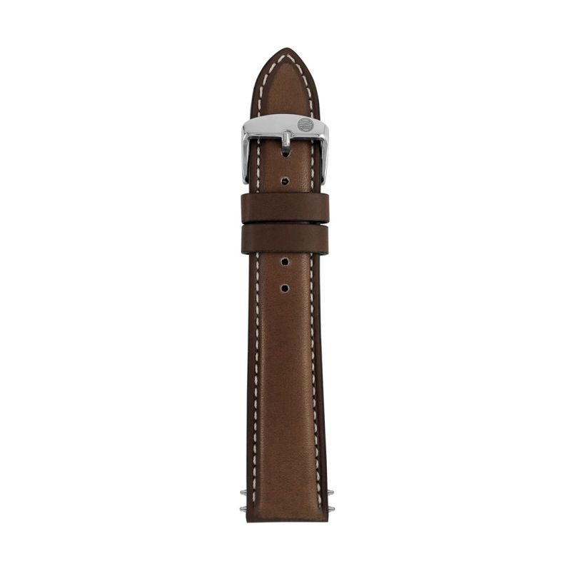 Zeppelin dark brown leather strap, 20 mm Akcesoria sportowe i turystyczne/Zegarki sportowe Your Sports Performance