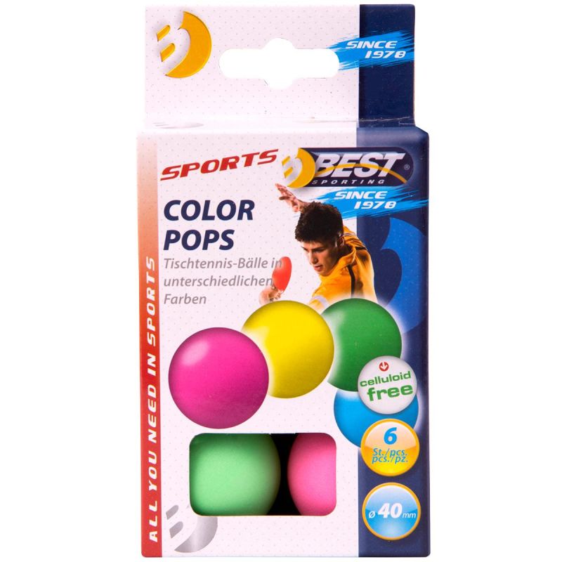 COLORFUL TABLE TENNIS BALLS 6 PCS BEST SPORTING Accessories Your Sports Performance