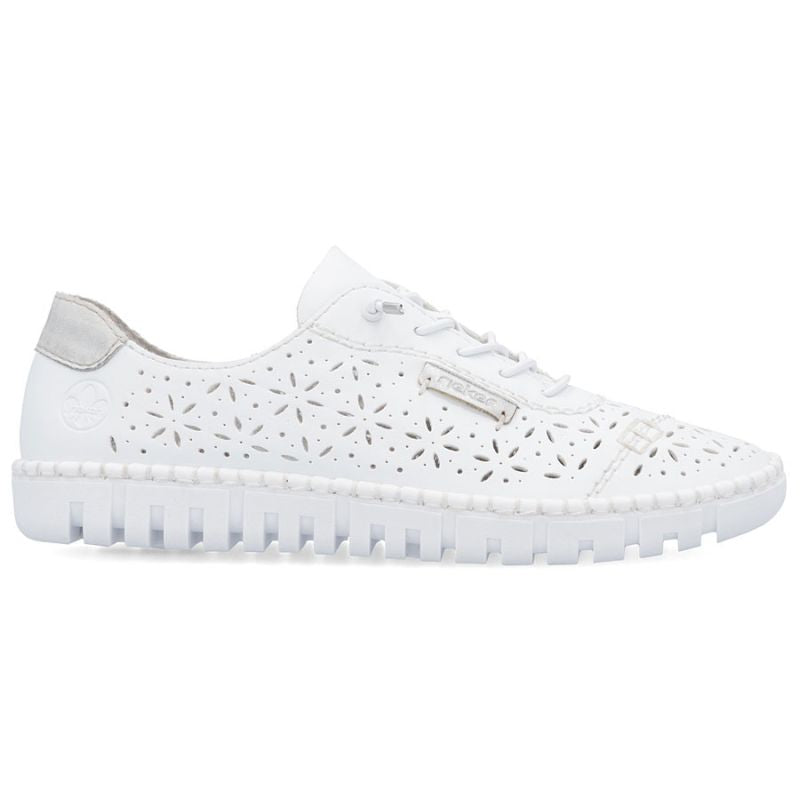 Rieker M2354-80 women's openwork white shoes To be categorized Your Sports Performance