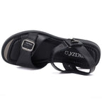 Women's black leather sandals Vinceza 26-62303 Vinceza