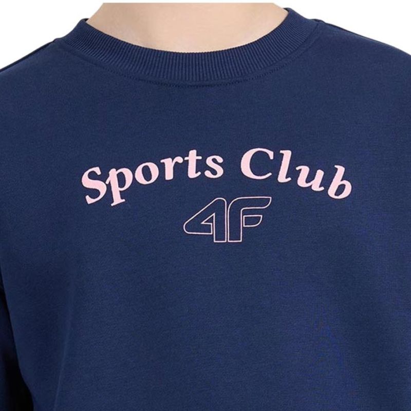 Girls' 4F F2708 Sweatshirt Dark Navy 4FJWAW26TSWSF2708 30S