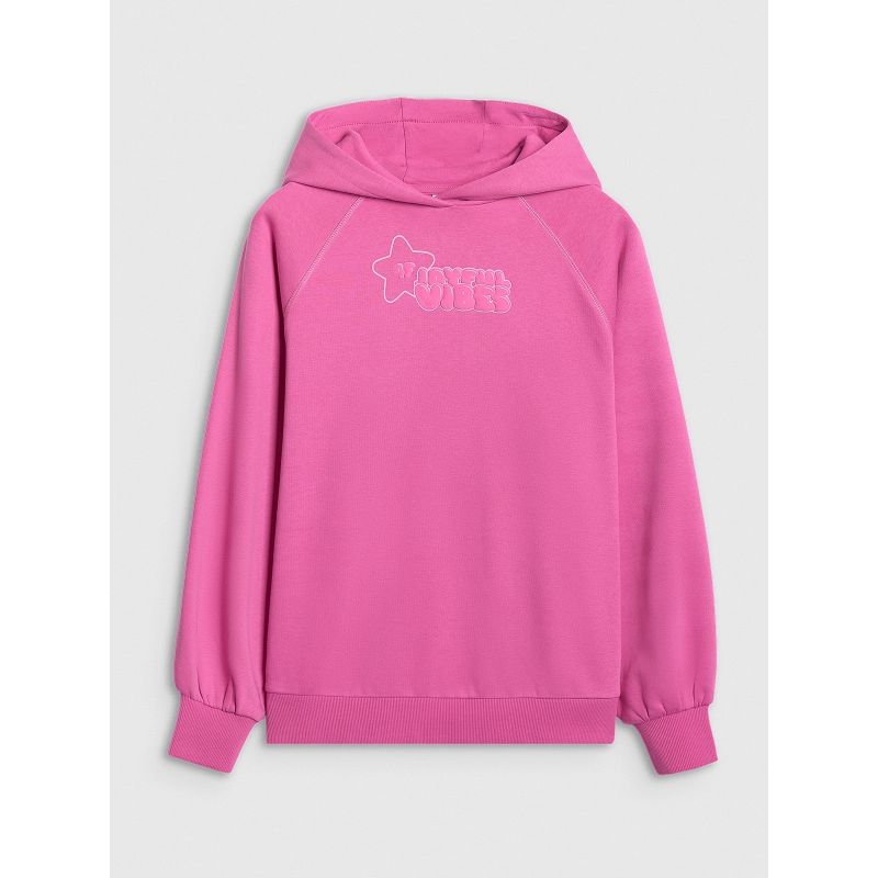 Girls' sweatshirt with hood, open, 4F 4FJRAW25TSWSF2439-54S 4f