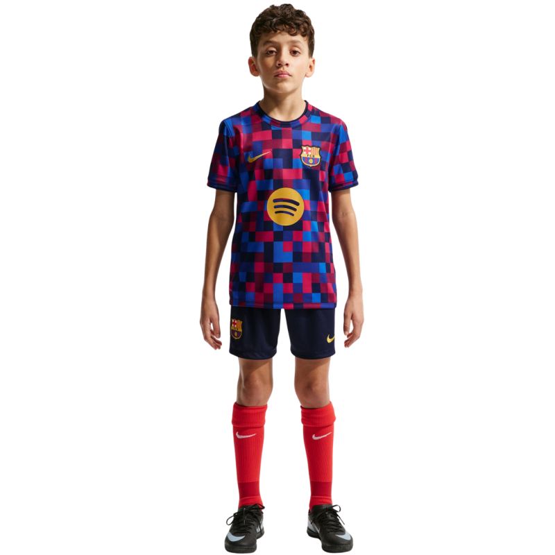 Nike FC Barcelona Kids' T-Shirt Burgundy and Blue II1752 621