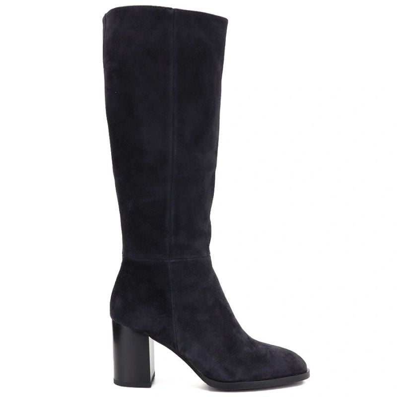 Grey Leather Heeled Women’s Boots Vinceza 67049