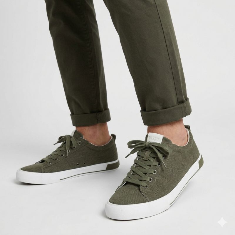 Men's textile sneakers green Big Star TT174292 To be categorized Your Sports Performance