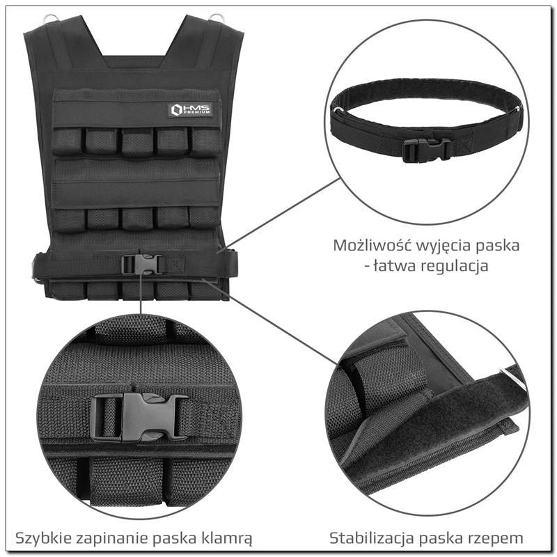 30kg Cordura HMS KTO30 Weighted Training Vest In preparation Your Sports Performance