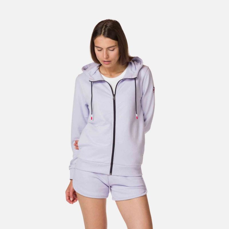 Rossignol Full-Zip Hooded Logo Cotton Sweatshirt W RLKWS07-36L Clothing/Lifestyle/Rossignol Your Sports Performance