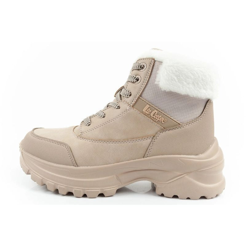 Lee Cooper women's winter trekking sports shoes Lee Cooper insulated beige Lee Cooper