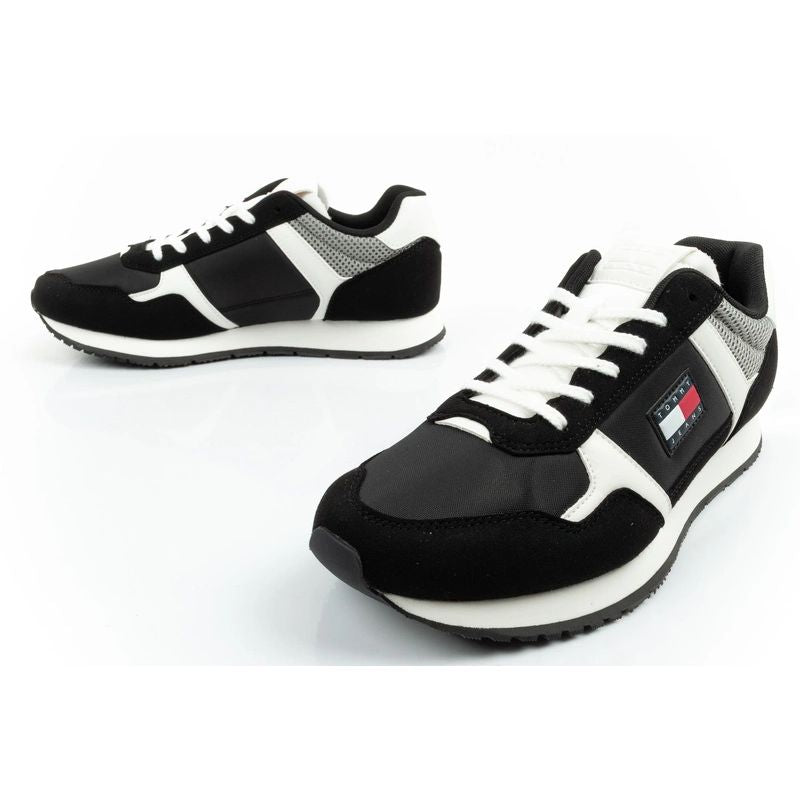 Tommy Hilfiger Men's Tjm Runner Casual Black Sneakers Tommy Hilfiger